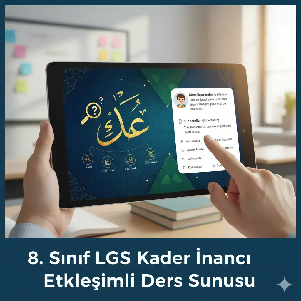 Sınıf LGS Kader İnancı Etkileşimli Ders Sunusu