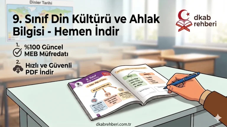 9. Sınıf Din Kültürü ve Ahlak Bilgisi Ders Kitabı PDF (MEB Yayınları)